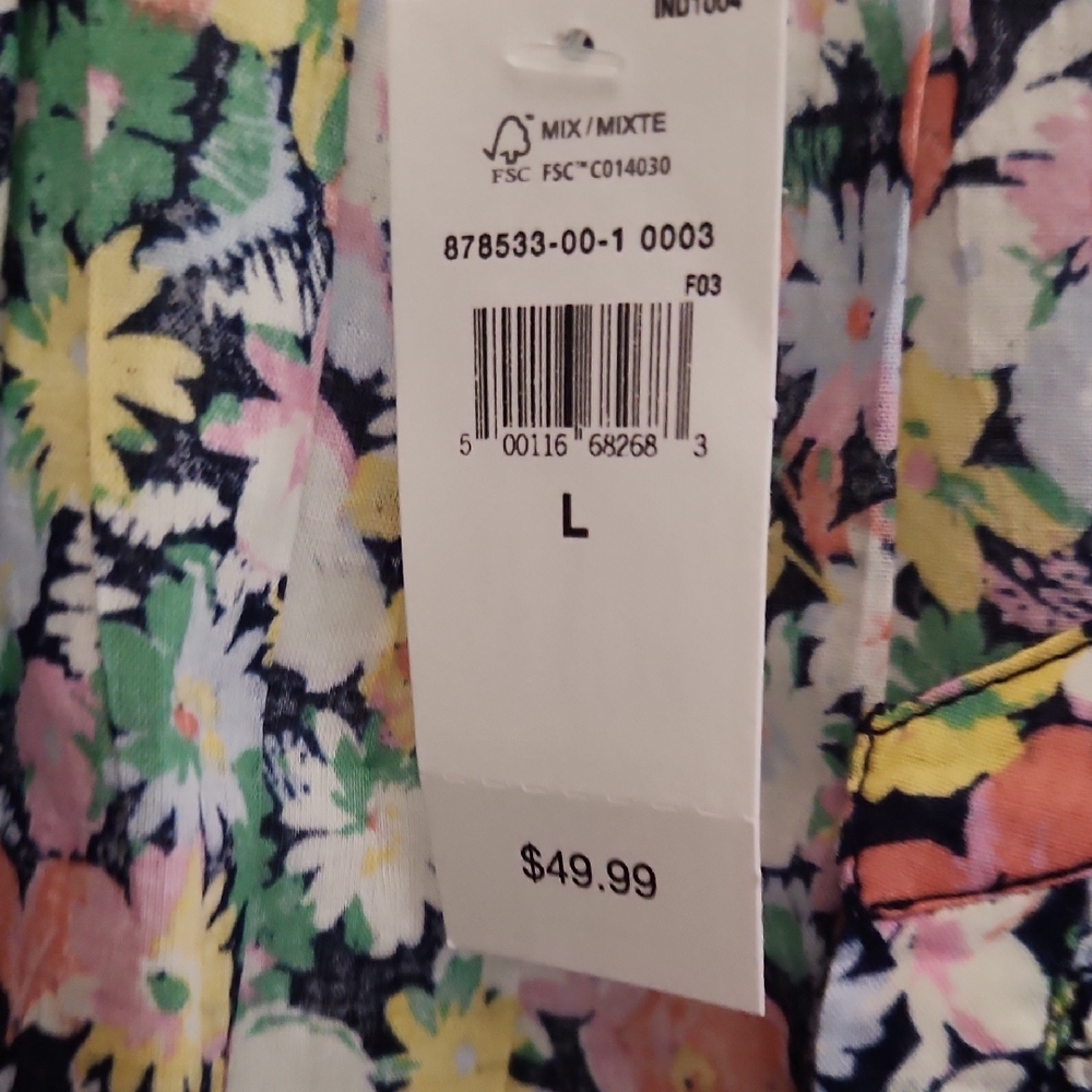 GAP Pink and Green Ruffled Blouse - Picture 3 of 6